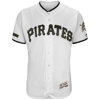 Men's Pittsburgh Pirates Majestic White 2018 Memorial Day Authentic Collection Flex Base Team Custom Jersey Men's Pittsburgh Pirates Majestic White 2018 Memorial Day Authentic Collection Flex Base Team Custom Jersey