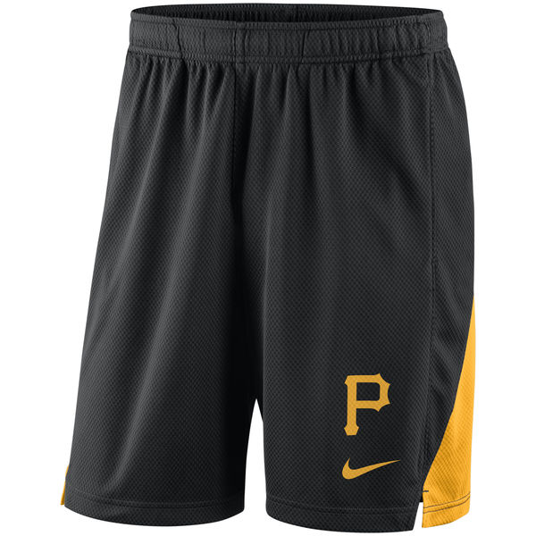 Men's Pittsburgh Pirates Nike Black Franchise Performance Shorts Men's Pittsburgh Pirates Nike Black Franchise Performance Shorts