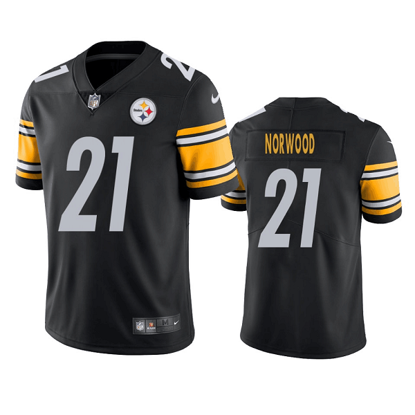 Men's Pittsburgh Steelers #21 Tre Norwood Black Vapor Untouchable Limited Stitched JerseyS Men's Pittsburgh Steelers #21 Tre Norwood Black Vapor Untouchable Limited Stitched JerseyS