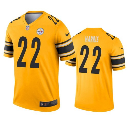 Men's Pittsburgh Steelers #22 Najee Harris Legend Gold Inverted Jersey Men's Pittsburgh Steelers #22 Najee Harris Legend Gold Inverted Jersey