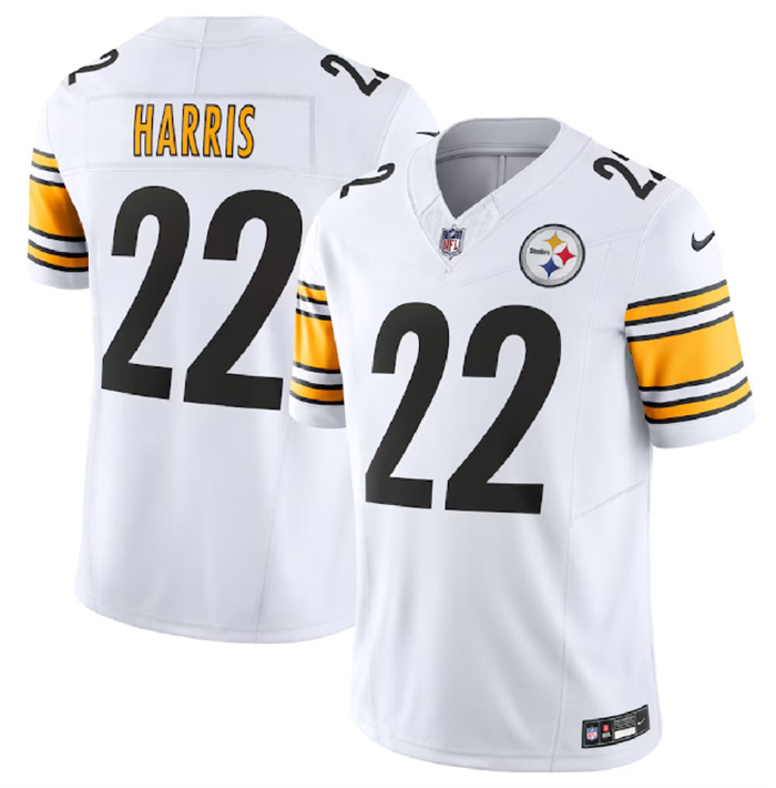 Men's Pittsburgh Steelers #22 Najee Harris White 2023 F.U.S.E. Vapor Untouchable Limited Stitched Jersey Men's Pittsburgh Steelers #22 Najee Harris White 2023 F.U.S.E. Vapor Untouchable Limited Stitched Jersey