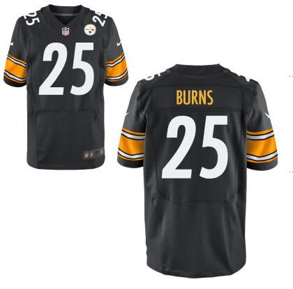Men's Pittsburgh Steelers #25 Artie Burns Nike Black Elite 2016 Draft Pick Jersey