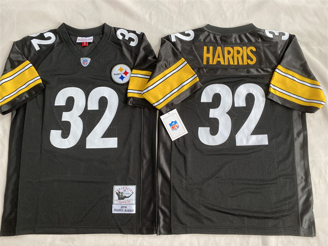 Men's Pittsburgh Steelers #32 Franco Harris Black Stitched Football Jersey Men's Pittsburgh Steelers #32 Franco Harris Black Stitched Football Jersey