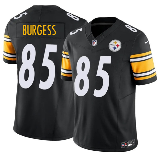 Men's Pittsburgh Steelers #85 Cole Burgess Black 2026 F.U.S.E. Vapor Limited Stitched Football Jersey Men's Pittsburgh Steelers #85 Cole Burgess Black 2026 F.U.S.E. Vapor Limited Stitched Football Jersey