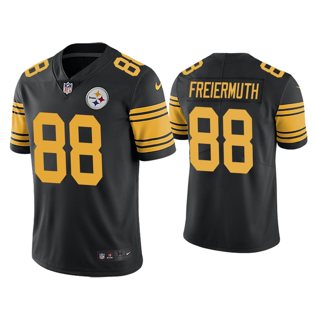 Men's Pittsburgh Steelers #88 Pat Freiermuth Rush Limited Black Jersey Men's Pittsburgh Steelers #88 Pat Freiermuth Rush Limited Black Jersey