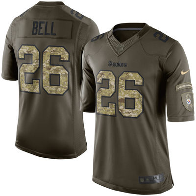 Men's Pittsburgh Steelers 26 Le'Veon Bell Nike Green Salute To Service Limited Jersey Men's Pittsburgh Steelers 26 Le'Veon Bell Nike Green Salute To Service Limited Jersey