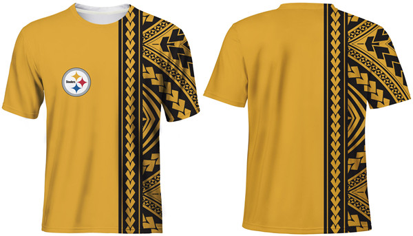 Men's Pittsburgh Steelers Yellow T-Shirt Men's Pittsburgh Steelers Yellow T-Shirt