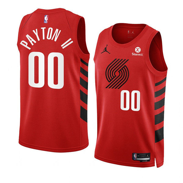 Men's Portland Trail Blazers #00 Gary Payton II 2022 23 Red Statement Edition Swingman Stitched Basketball Jersey Men's Portland Trail Blazers #00 Gary Payton II 2022 23 Red Statement Edition Swingman Stitched Basketball Jersey