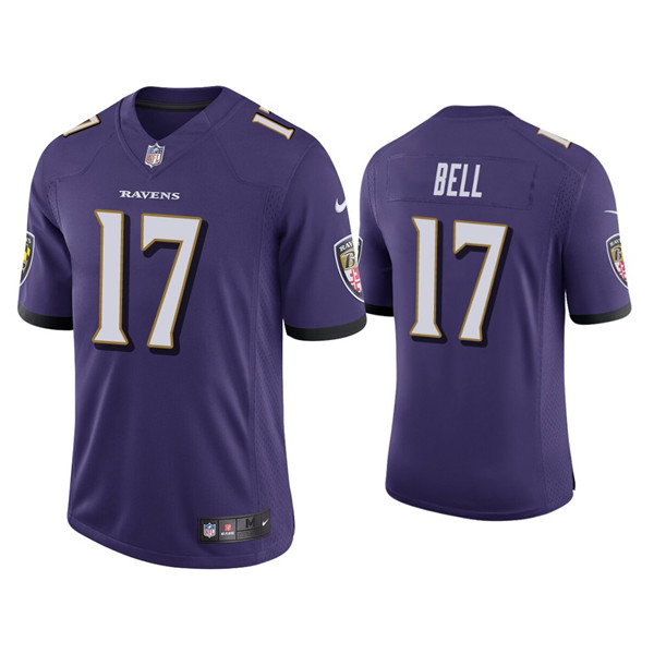 Men's Ravens #17 Le'Veon Bell Ravens Vapor Limited Purple Jersey Men's Ravens #17 Le'Veon Bell Ravens Vapor Limited Purple Jersey
