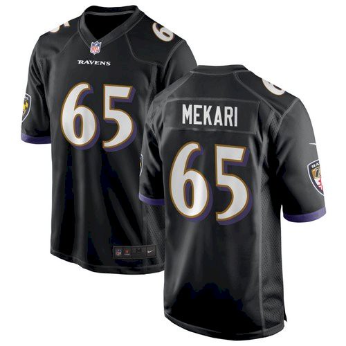 Men's Ravens #65 Mekari Vapor Limited Black Jersey Men's Ravens #65 Mekari Vapor Limited Black Jersey