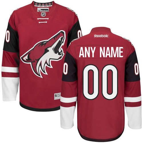 Men's Reebok Arizona Coyotes Customized Authentic Burgundy Red Home NHL Jersey Men's Reebok Arizona Coyotes Customized Authentic Burgundy Red Home NHL Jersey