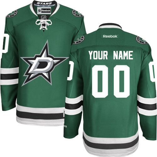 Men's Reebok Dallas Stars Customized Authentic Green Home NHL Jersey Men's Reebok Dallas Stars Customized Authentic Green Home NHL Jersey