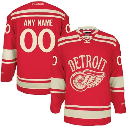 Men's Reebok Detroit Red Wings Customized Authentic Red 2014 Winter Classic NHL Jersey Men's Reebok Detroit Red Wings Customized Authentic Red 2014 Winter Classic NHL Jersey