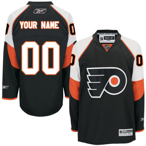 Men's Reebok Philadelphia Flyers Customized Authentic Black Third NHL Jersey Men's Reebok Philadelphia Flyers Customized Authentic Black Third NHL Jersey