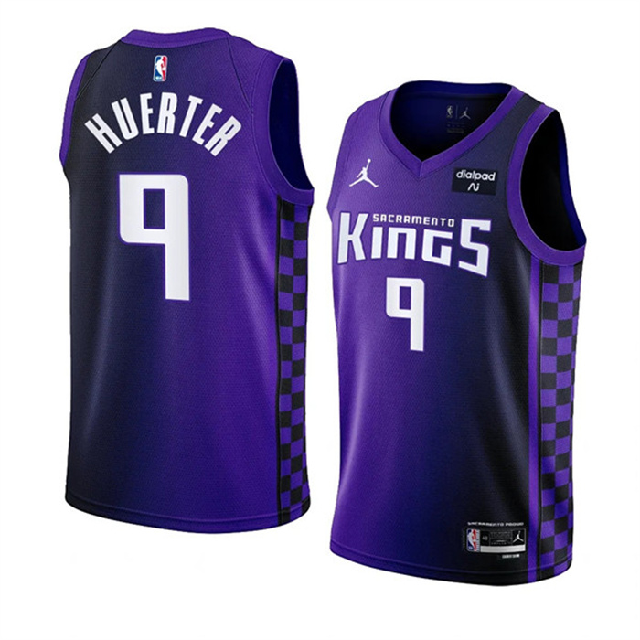 Men's Sacramento Kings #9 Kevin Huerter Purple 2023 24 Statement Edition Swingman Stitched Basketball Jersey Men's Sacramento Kings #9 Kevin Huerter Purple 2023 24 Statement Edition Swingman Stitched Basketball Jersey
