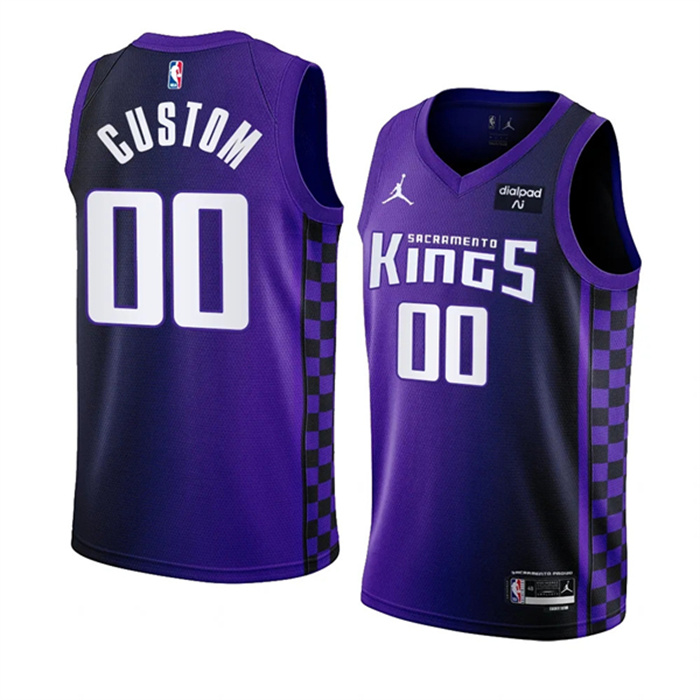 Men's Sacramento Kings Active Player Custom Purple 2023 24 Statement Edition Swingman Stitched Basketball Jersey Men's Sacramento Kings Active Player Custom Purple 2023 24 Statement Edition Swingman Stitched Basketball Jersey