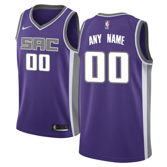 Men's Sacramento Kings Purple Custom Jersey Men's Sacramento Kings Purple Custom Jersey