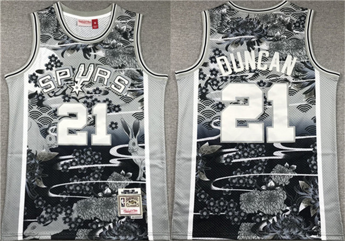 Men's San Antonio Spurs #21 Tim Duncan Black White Classics Swingman Stitched Jersey Men's San Antonio Spurs #21 Tim Duncan Black White Classics Swingman Stitched Jersey