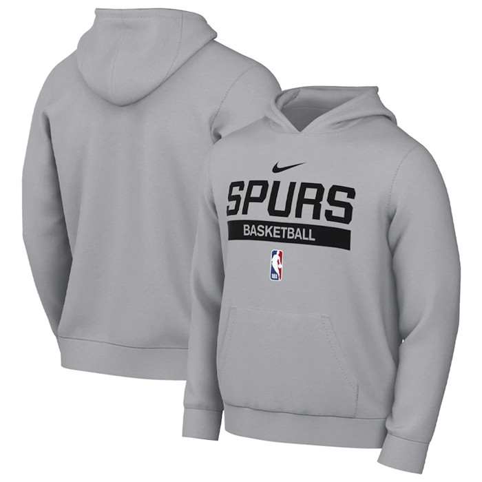 Men's San Antonio Spurs Grey Spotlight Fleece Overhead Hoodie Men's San Antonio Spurs Grey Spotlight Fleece Overhead Hoodie