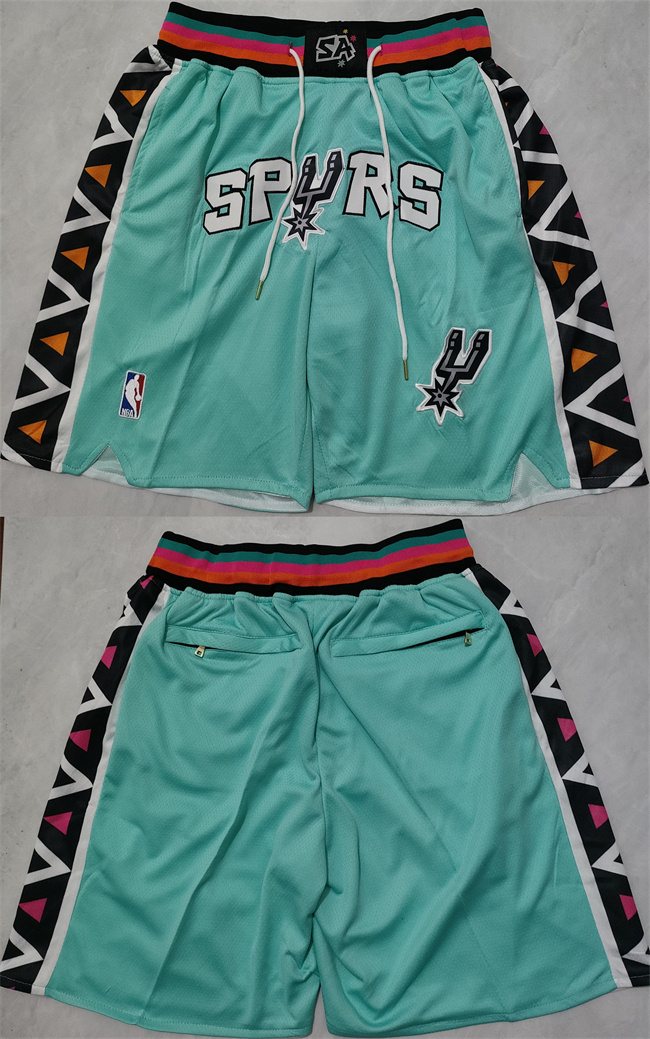 Men's San Antonio Spurs Teal City Edition Shorts (Run Small) Men's San Antonio Spurs Teal City Edition Shorts (Run Small)