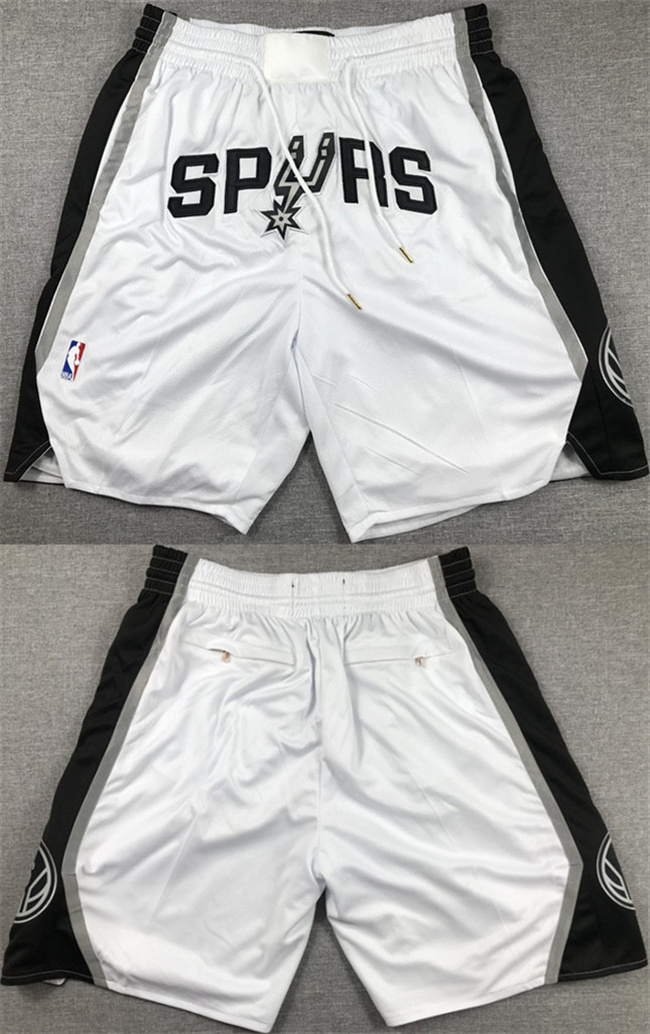 Men's San Antonio Spurs White Shorts (Run Small) Men's San Antonio Spurs White Shorts (Run Small)
