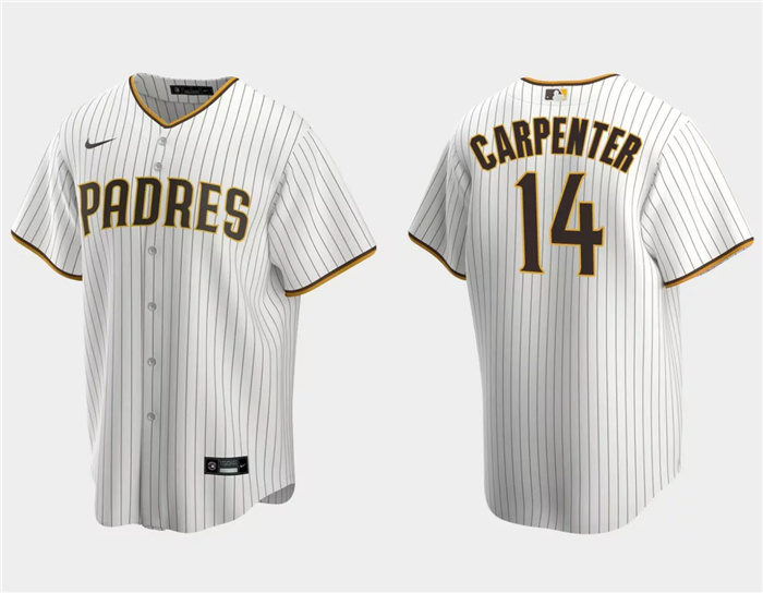 Men's San Diego Padres #14 Matt Carpenter White Cool Base Stitched Jersey Men's San Diego Padres #14 Matt Carpenter White Cool Base Stitched Jersey
