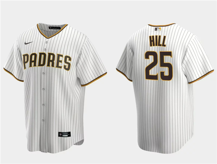 Men's San Diego Padres #25 Tim Hill White Cool Base Stitched Jersey Men's San Diego Padres #25 Tim Hill White Cool Base Stitched Jersey