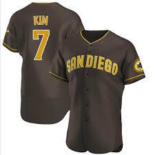 Men's San Diego Padres #7 Ha Seong Kim Brown Stitched MLB Flexbase Base Nike Jersey Men's San Diego Padres #7 Ha Seong Kim Brown Stitched MLB Flexbase Base Nike Jersey