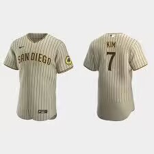 Men's San Diego Padres #7 Ha Seong Kim Stitched MLB Brown Flexbase Base Nike Jersey Men's San Diego Padres #7 Ha Seong Kim Stitched MLB Brown Flexbase Base Nike Jersey