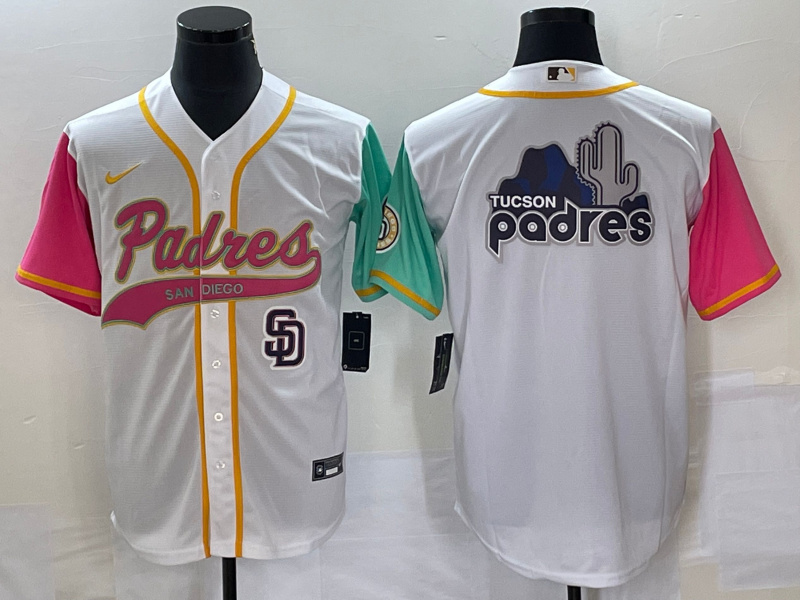 Men's San Diego Padres White Team Big Logo City Connect Cool Base With Patch Stitched Baseball Jersey 1 Men's San Diego Padres White Team Big Logo City Connect Cool Base With Patch Stitched Baseball Jersey 1