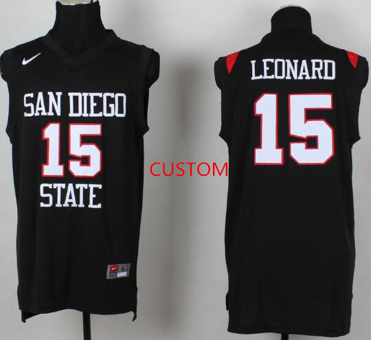 Men's San Diego State University Basketball Black Custom Jersey Men's San Diego State University Basketball Black Custom Jersey