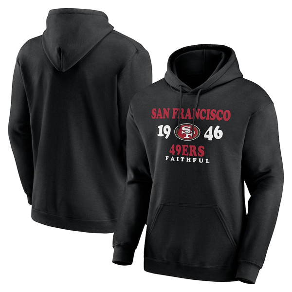 Men's San Francisco 49ers Black Fierce Competitor Pullover Hoodie Men's San Francisco 49ers Black Fierce Competitor Pullover Hoodie