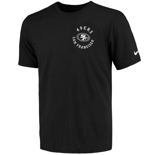 Men's San Francisco 49ers Nike Black Helmet Tri Blend T-Shirt Men's San Francisco 49ers Nike Black Helmet Tri Blend T-Shirt
