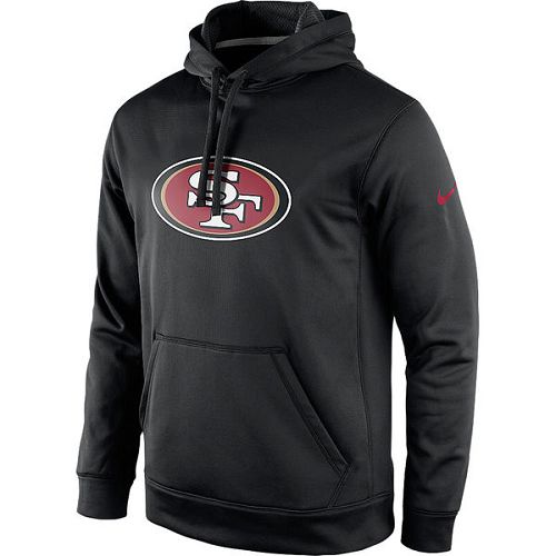 Men's San Francisco 49ers Nike Black KO Logo Essential Pullover Hoodie Men's San Francisco 49ers Nike Black KO Logo Essential Pullover Hoodie
