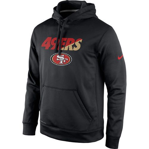 Men's San Francisco 49ers Nike Black Kick Off Staff Performance Pullover Hoodie Men's San Francisco 49ers Nike Black Kick Off Staff Performance Pullover Hoodie