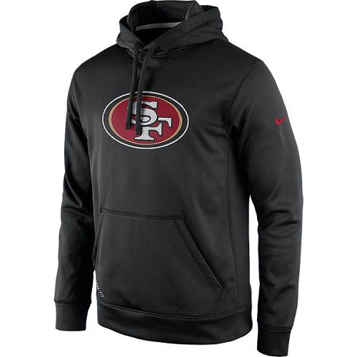 Men's San Francisco 49ers Nike Black Practice Performance Pullover Hoodie Men's San Francisco 49ers Nike Black Practice Performance Pullover Hoodie