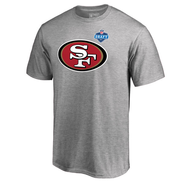 Men's San Francisco 49ers Pro Line by Fanatics Branded Heather Gray 2017 NFL Draft Athletic Heather T-Shirt Men's San Francisco 49ers Pro Line by Fanatics Branded Heather Gray 2017 NFL Draft Athletic Heather T-Shirt