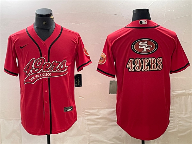 Men-27s-San-Francisco-49ers-Red-Team-Big-Logo-With-Patch-Cool-Base-Stitched-Baseball-Jerseys-431-22461