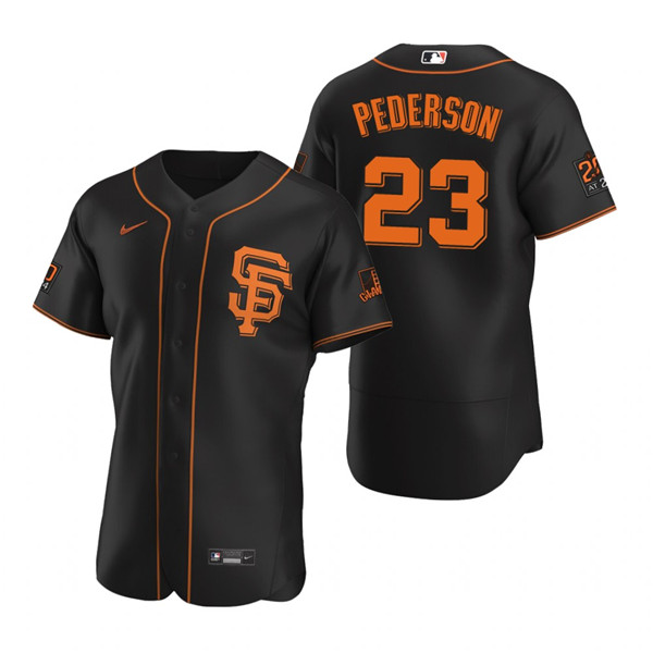 Men's San Francisco Giants #23 Joc Pederson Black Flex Base Stitched Jersey Men's San Francisco Giants #23 Joc Pederson Black Flex Base Stitched Jersey