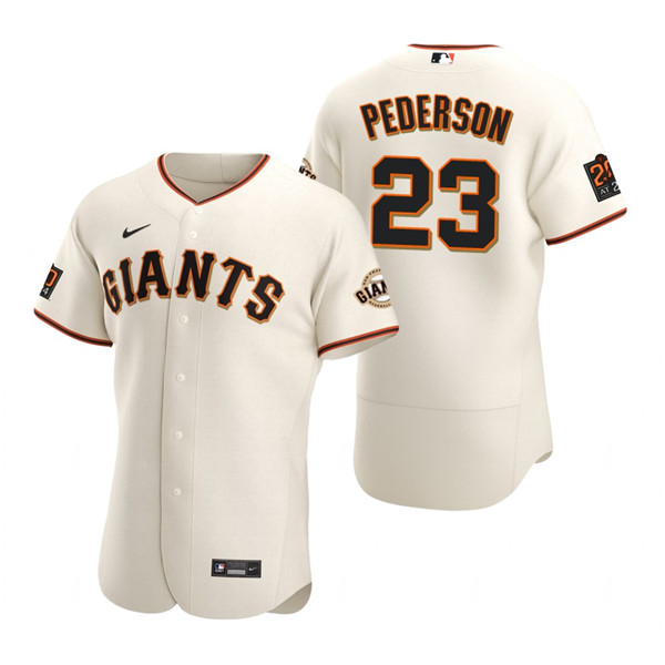 Men's San Francisco Giants #23 Joc Pederson Cream Flex Base Stitched Jersey Men's San Francisco Giants #23 Joc Pederson Cream Flex Base Stitched Jersey