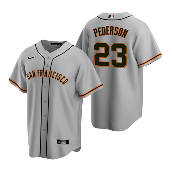 Men's San Francisco Giants #23 Joc Pederson Grey Cool Base Stitched Jersey Men's San Francisco Giants #23 Joc Pederson Grey Cool Base Stitched Jersey