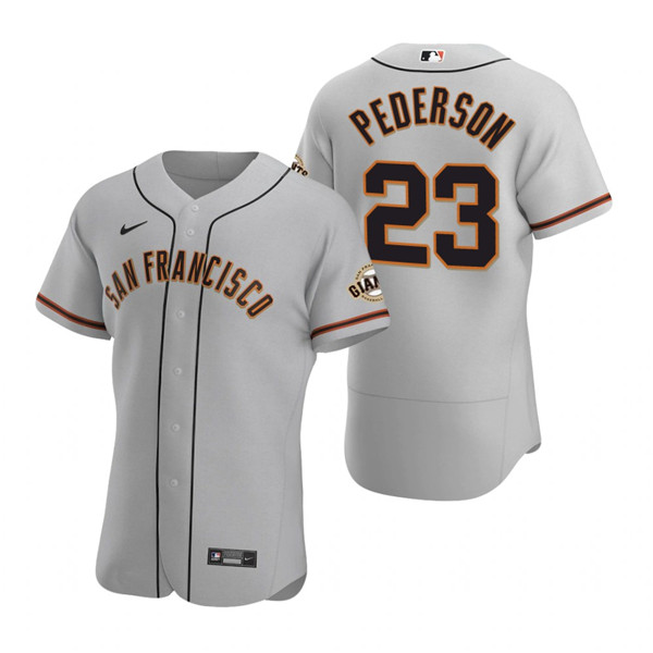 Men's San Francisco Giants #23 Joc Pederson Grey Flex Base Stitched Jersey Men's San Francisco Giants #23 Joc Pederson Grey Flex Base Stitched Jersey