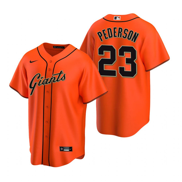 Men's San Francisco Giants #23 Joc Pederson Orange Cool Base Stitched Jersey Men's San Francisco Giants #23 Joc Pederson Orange Cool Base Stitched Jersey