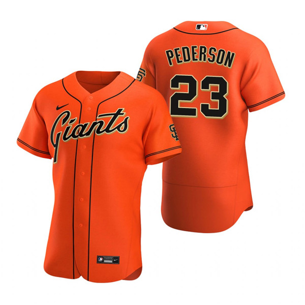 Men's San Francisco Giants #23 Joc Pederson Orange Flex Base Stitched Jersey Men's San Francisco Giants #23 Joc Pederson Orange Flex Base Stitched Jersey