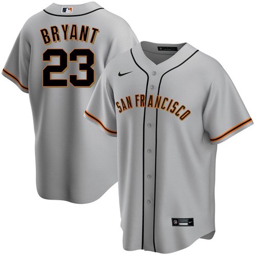 Men's San Francisco Giants #23 Kris Bryant Gray Cool Base Nike Jersey Men's San Francisco Giants #23 Kris Bryant Gray Cool Base Nike Jersey