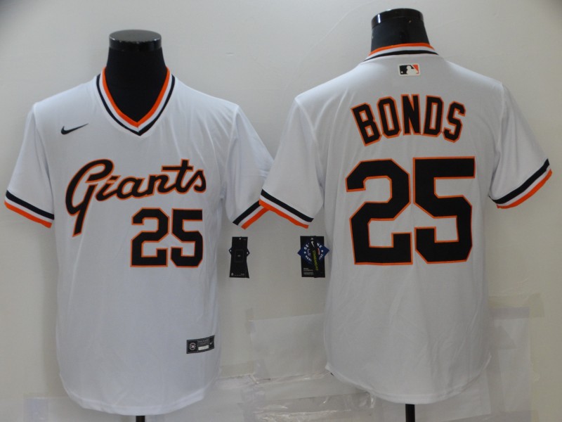 Men's San Francisco Giants #25 Barry Bonds White Cool Base Stitched Jersey Men's San Francisco Giants #25 Barry Bonds White Cool Base Stitched Jersey
