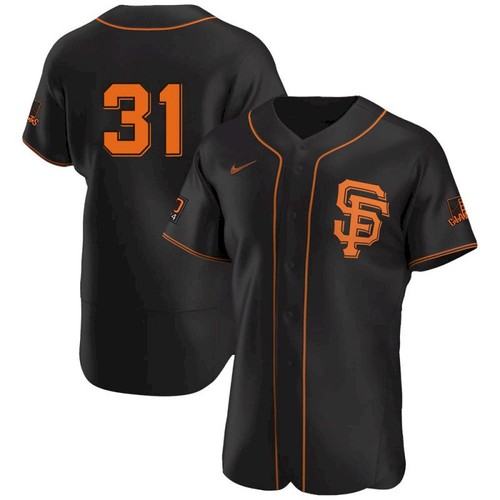Men's San Francisco Giants #31 LaMonte Wade Jr Black 2021 Alternate Jersey Men's San Francisco Giants #31 LaMonte Wade Jr Black 2021 Alternate Jersey