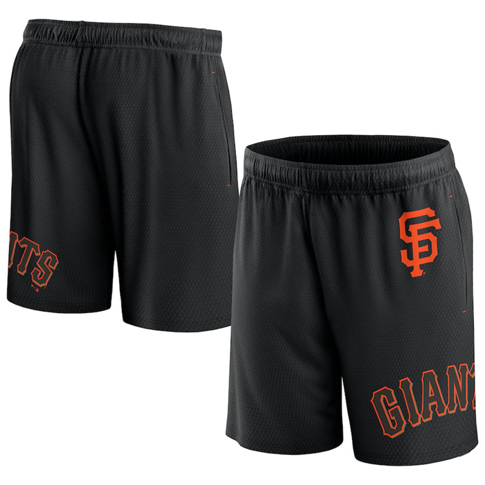 Men's San Francisco Giants Black Clincher Mesh Shorts Men's San Francisco Giants Black Clincher Mesh Shorts