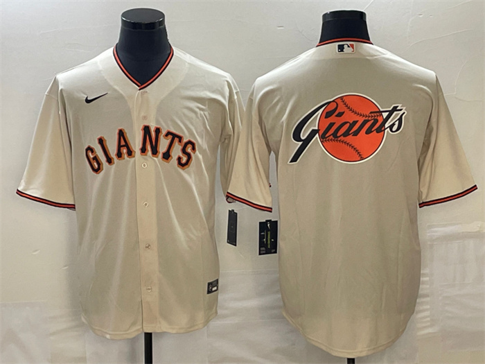 Men's San Francisco Giants Cream Team Big Logo Cool Base Stitched Baseball Jersey Men's San Francisco Giants Cream Team Big Logo Cool Base Stitched Baseball Jersey