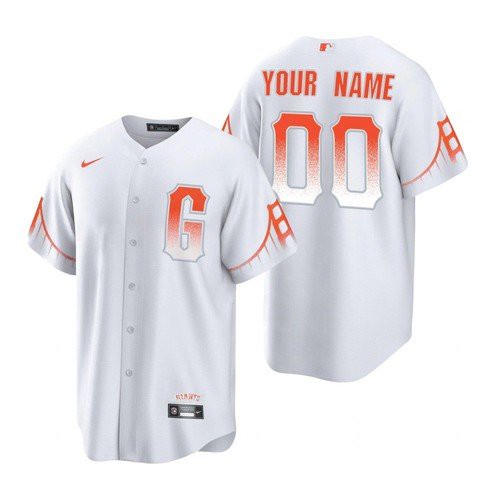Men's San Francisco Giants Custom White 2021 City Connect MLB Cool Base Nike Jersey Men's San Francisco Giants Custom White 2021 City Connect MLB Cool Base Nike Jersey